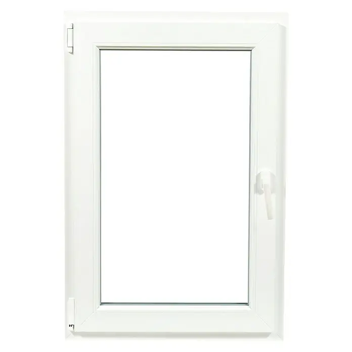 Solid Elements Ventana de PVC 1 hoja practicable-oscilobatiente - 70 x 100 cm, Apertura según normativa: Izquierda, Blanco, Sin persiana