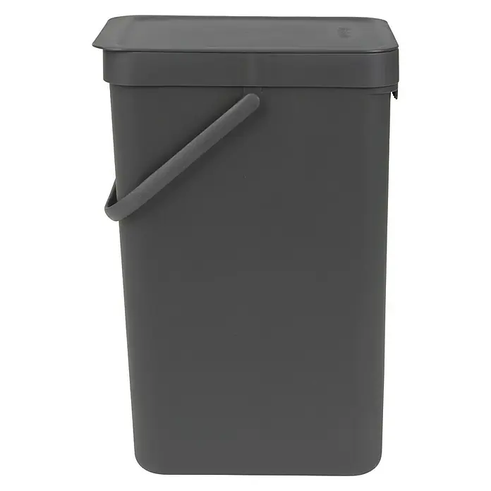 Brabantia Cubo de la basura Sort & Go - Gris, 16 l, Plástico