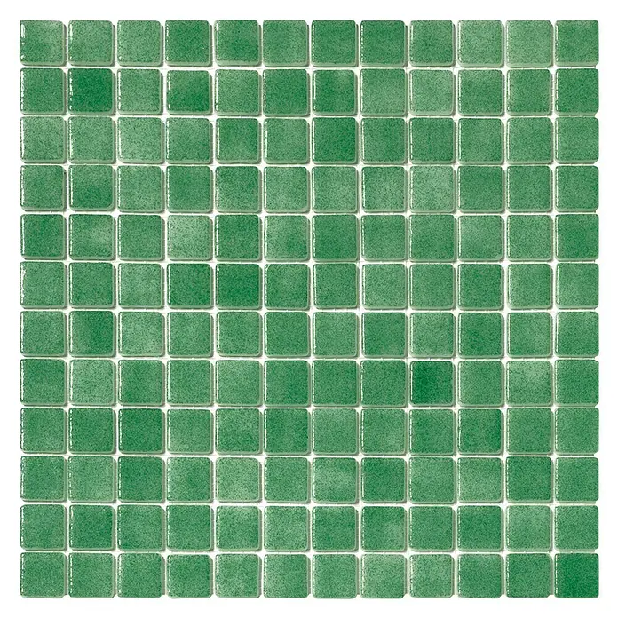 Palazzo Baldosa de mosaico Niebla - 31,6 x 31,6 cm, Verde oscuro