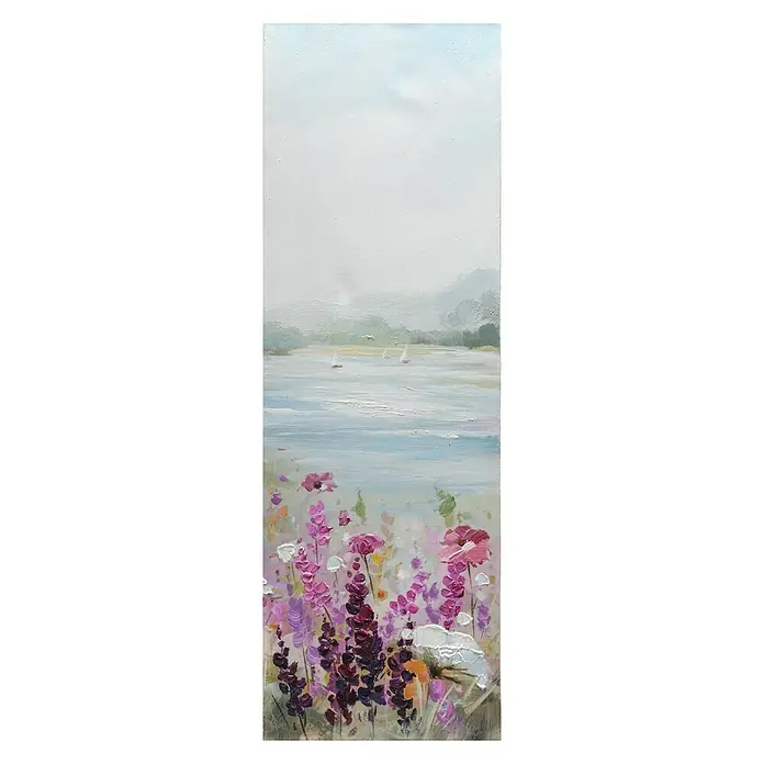 Cuadro pintado a mano Dipinto Meadow - Pradera, An x Al: 30 x 90 cm