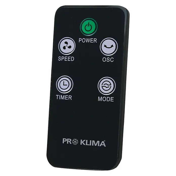 PR Klima Ventilador de torre Touch - Plateado/Negro, 103 cm, 50 W, 1.488 m³/h, Con mando a distancia