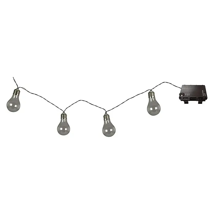 Luxform Guirnalda luminosa LED de bombillas - Para exterior, 300 cm, 10 luces, Color de luz: Blanco neutro