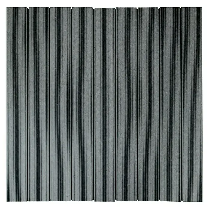Loseta de WPC - Antracita, An x L: 90 x 90 cm, 1 ud.