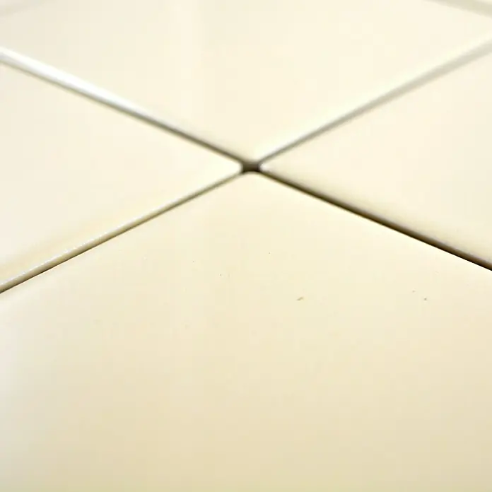 Mosaikfliese Quadrat Uni CQ 130 - 29,8 x 29,8 cm, Beige, Glänzend - Detailaufnahme