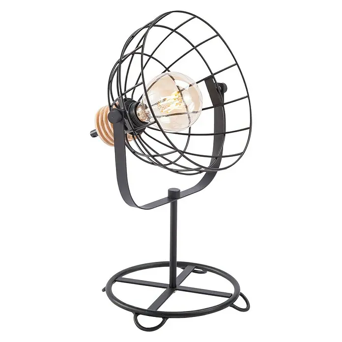 Tween Light Vinto Tischleuchte - 40 W, L x B x H: 30 x 30 x 45 cm, Schwarz/Braun, E27