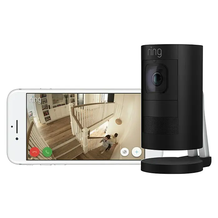 Ring Überwachungskamera Stick Up Cam Wired - 1.920 x 1.080 Pixel (Full HD), Schwarz, Netzanschluss, 2 Wege Kommunikation - Anwendungsbeispiel