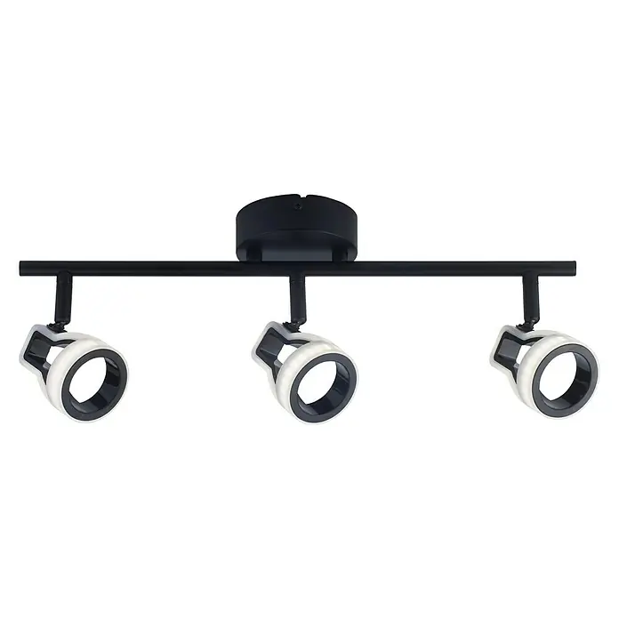 Regleta LED Unic - 15 W, L x An x Al: 49 x 9 x 13,5 cm, Negro, Blanco neutro
