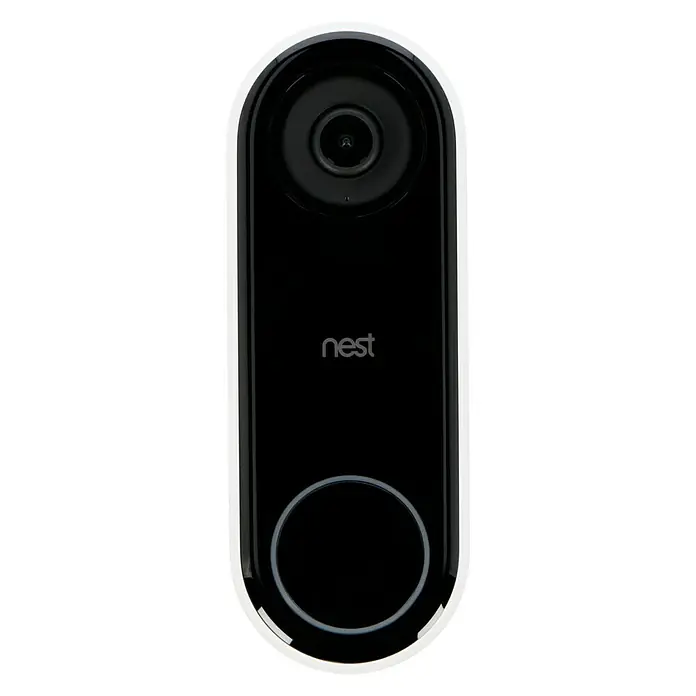 Google Nest Türklingel mit Kamera - Kabelgebunden, Auflösung: 1.600 x 1.200 - Vorderansicht