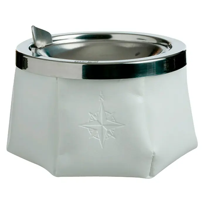 Marine Business Cenicero Windproof - Diámetro: 11,5 cm, Acero inoxidable, Blanco