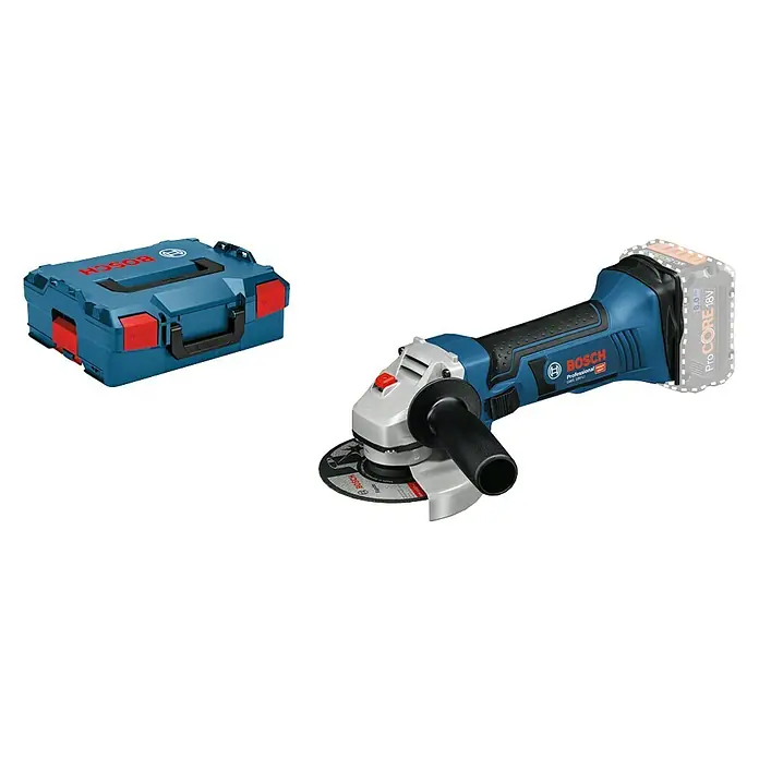 Bosch Professional Akku-Winkelschleifer GWS 18-125 V-LI L-Boxx - 18 V, Li-Ionen, Ohne Akku, Durchmesser Scheibe: 125 mm, Leerlaufdrehzahl: 0 U/min - 10.000 U/min