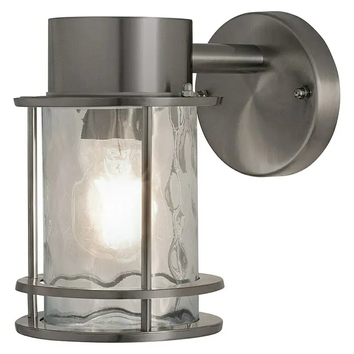 Ledvance Außenwandleuchte - 60 W, 21,2 x 12,7 x 19,5 cm, Edelstahl, IP44