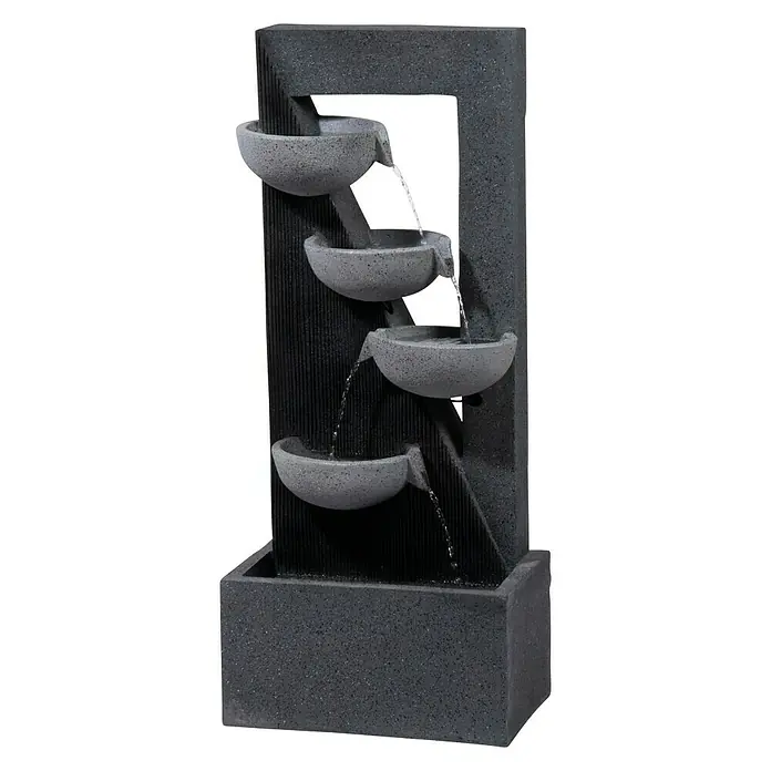 Dobar Kunststeinbrunnen - 40 x 25 x 92 cm - Vorderansicht