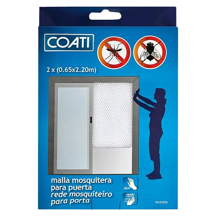 Coati Mosquitera puerta - An x Al: 65 x 220 cm, Fijación por velcro