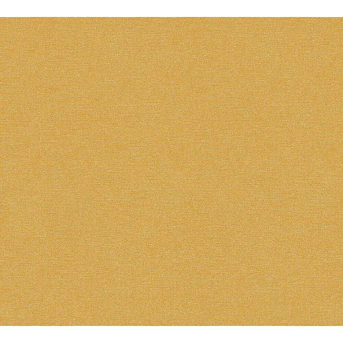 AS Creation Linen Style Vliestapete Changiert - Senf/Gold, Uni, 10,05 x 0,53 m - Detailaufnahme