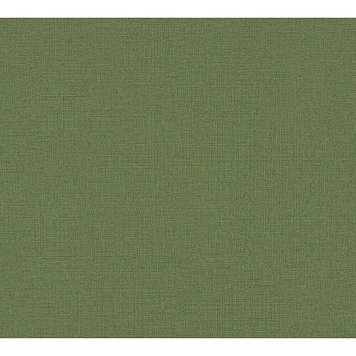 AS Creation Character Vliestapete - Farngrün, Uni, 10,05 x 0,53 m - Detailaufnahme