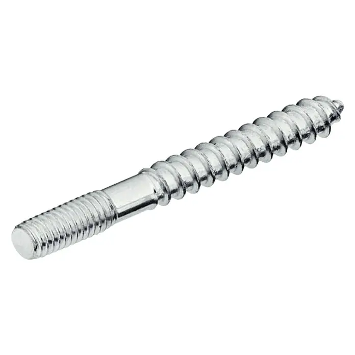Perno de doble rosca - Largo: 30 mm, Rosca: M4, 1 ud. - Vista frontal