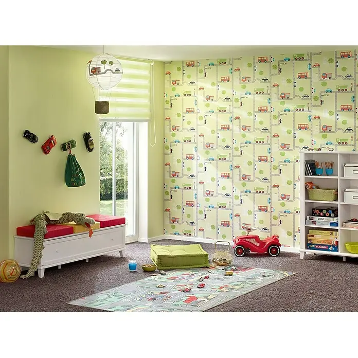 AS Creation Boys And Girls 6 Papiertapete - Grün, Motiv, 10,05 x 0,53 m - Stimmungsaufnahme