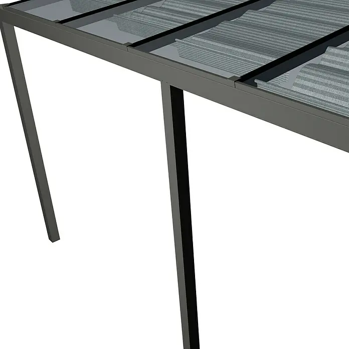 Schaduwdoek - 500 x 300 cm, Grijs/Wit, Passend bij: Terrasoverkapping Easy Edition - Close-up