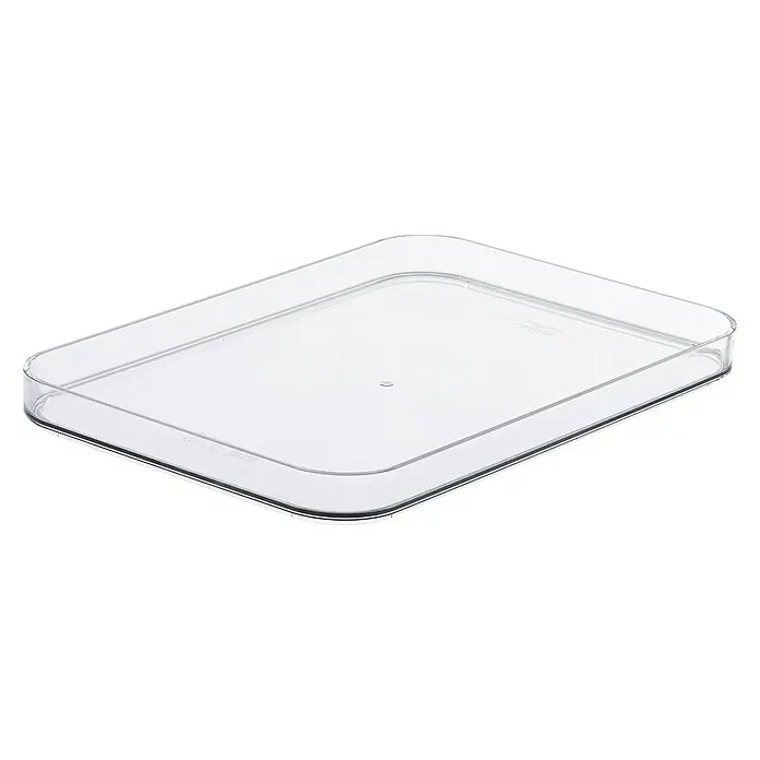 SmartStore Poklopac Compact M - D x Š x V: 29 x 20 x 2,5 cm, Plastika, Prozirno - Pogled s lijeve strane