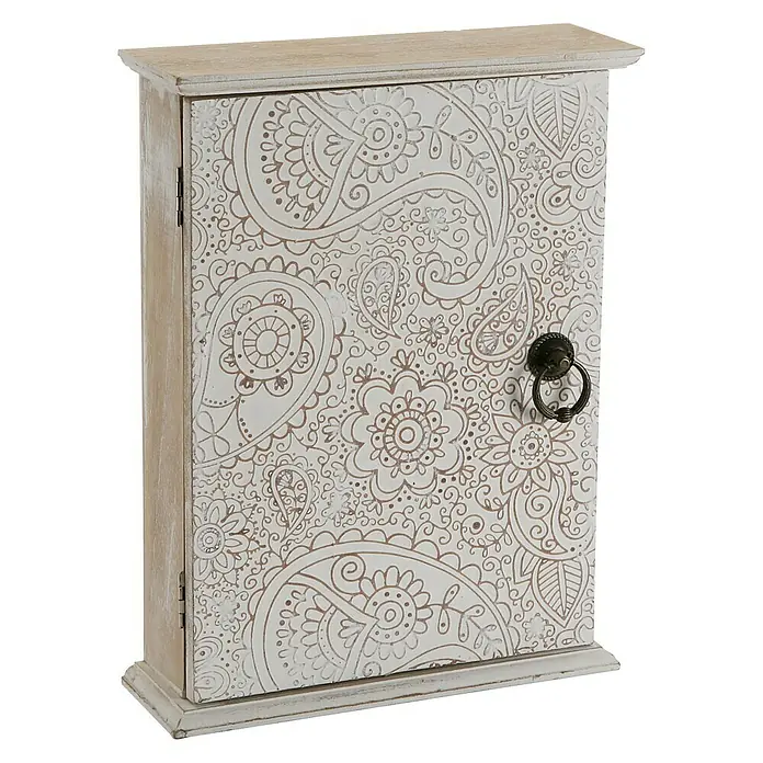 Caja de madera Akantha - 33 x 8,5 x 46 cm, Motivo decorativo