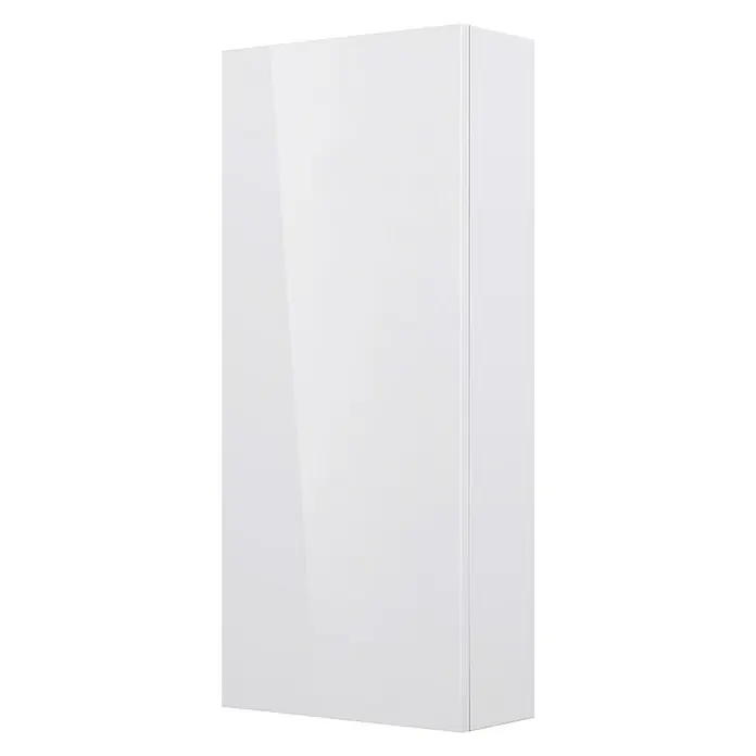 Camargue Espacio Gornji ormarić - 40 x 17 x 90 cm, 1 vrata, Gama bijela sjaj - Pogled sprijeda