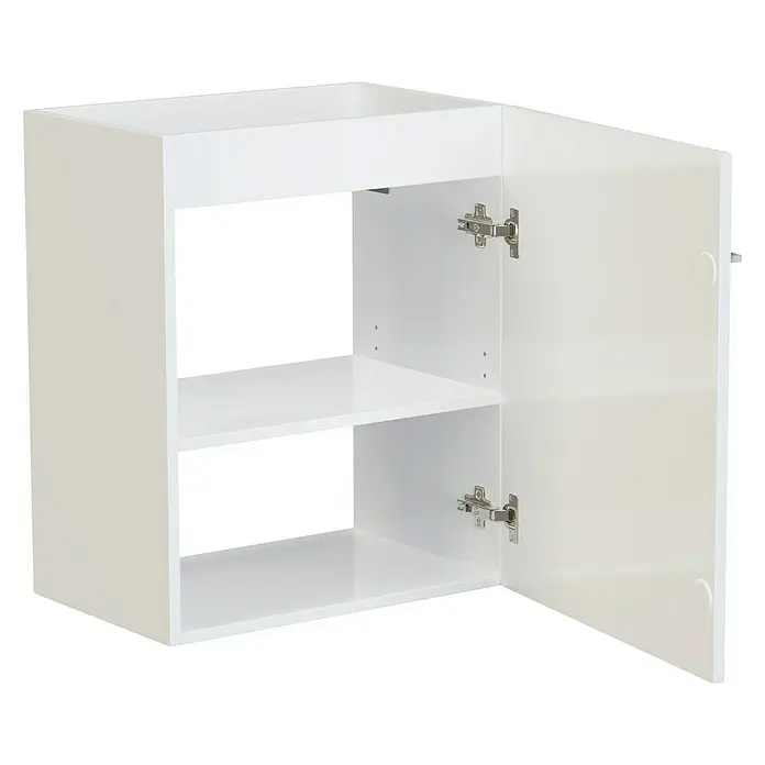 Camargue Espacio Kupaonski ormarić za nasadni umivaonik - 50 x 33 x 60 cm, 1 vrata, Mira - Pogled sprijeda