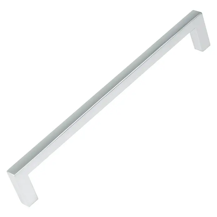 Nesu Tirador para muebles 875017 - L x An x Al: 17 x 0,8 x 2,8 cm, Acero, Cromado, Cromado mate, Distancia entre orificios: 160 mm