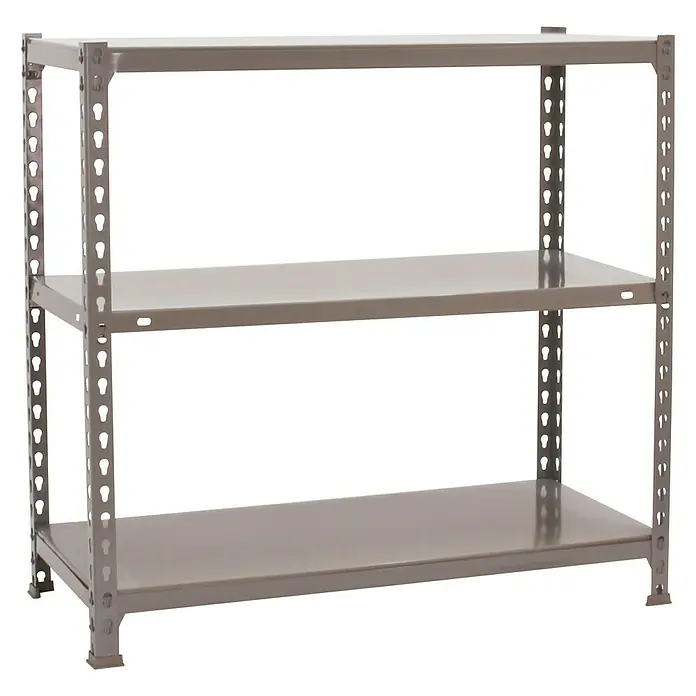 Simonrack Simonclick Estantería metálica Ecoclick Plus - L x An x Al: 50 x 100 x 90 cm, Capacidad de carga: 70 kg/balda, Número de baldas: 3 ud., Gris