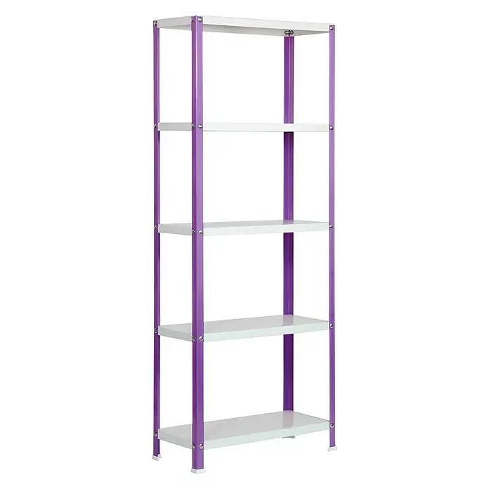 Simonrack Simonhome Estantería metálica Homeclassic Color Mini - L x An x Al: 40 x 100 x 180 cm, Capacidad de carga: 100 kg/balda, Número de baldas: 5 ud., Lila