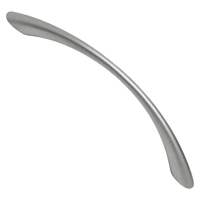 Nesu Tirador para muebles 868617 - L x An x Al: 11,2 x 0,8 x 2,3 cm, Acero, Cromado, Cromado mate, Distancia entre orificios: 96 mm