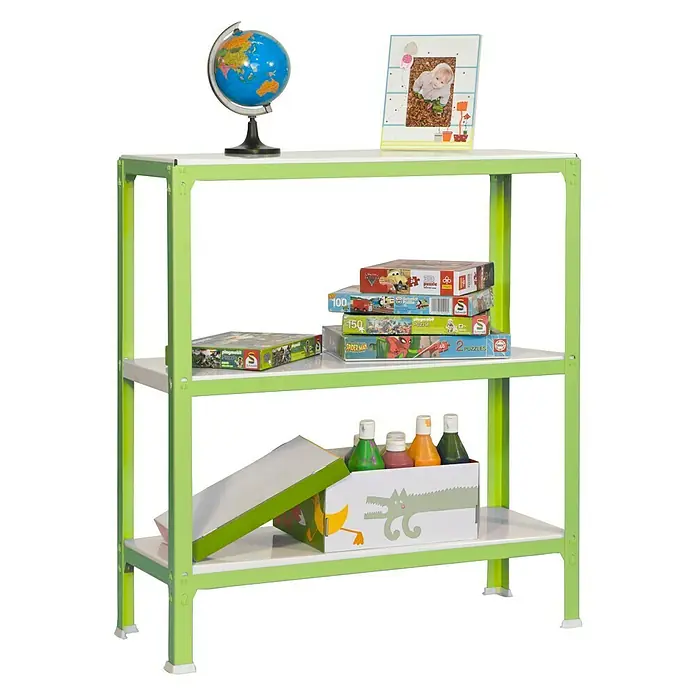 Simonrack Homeclick Metallregal Mini - L x B x H: 40 x 80 x 90 cm, Traglast: 150 kg/Boden, Anzahl Böden: 3 Stk., Grün