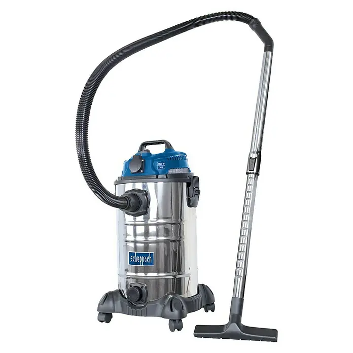 Scheppach Nass-Trockensauger ASP30-ES - 1.400 W, Behältervolumen: 30 l - Vorderansicht