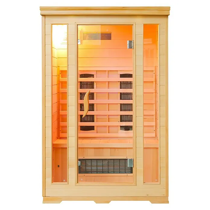 Sanotechnik Infrarotkabine Carmen - 1.750 W, 5 Keramikstrahler, 116 x 124 x 190 cm