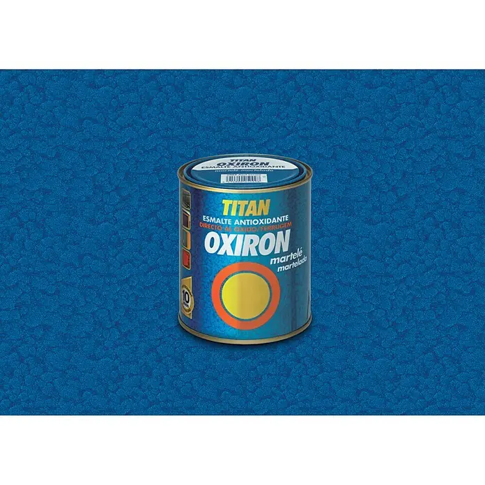Oxiron Esmalte para metal - Azul oscuro, 750 ml, Martelé