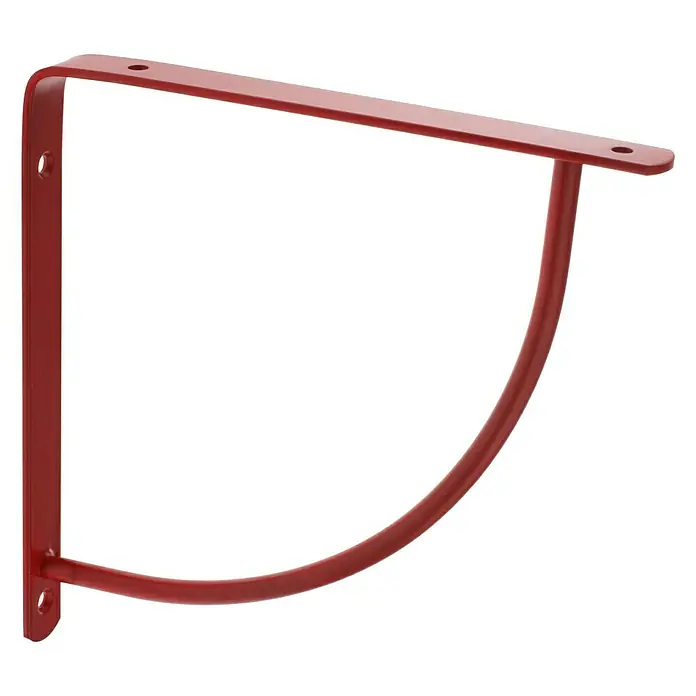 Rei Escuadra de soporte 1460 - Rojo, L x An x Al: 20 x 20 x 2 cm, Carga soportada: 30 kg, Acero