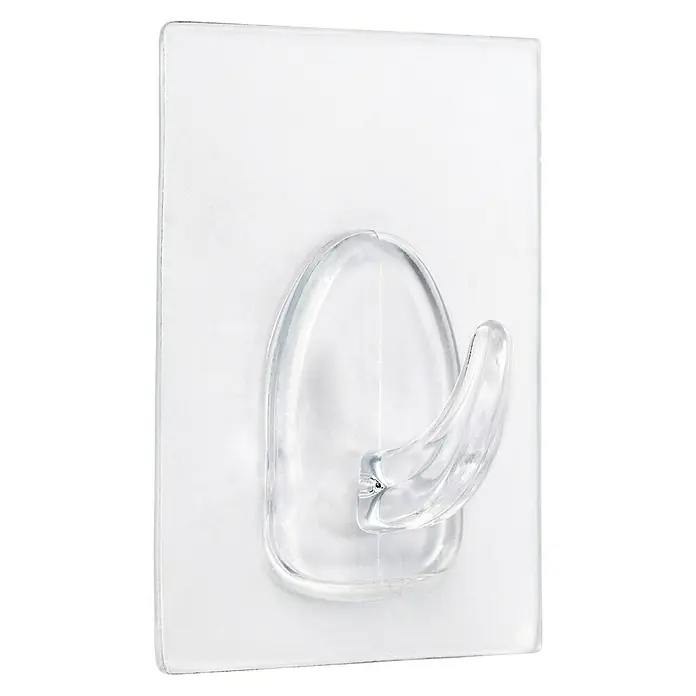 Inofix Colgador adhesivo 1290 - Plástico, Transparente, Capacidad de carga: 3 kg