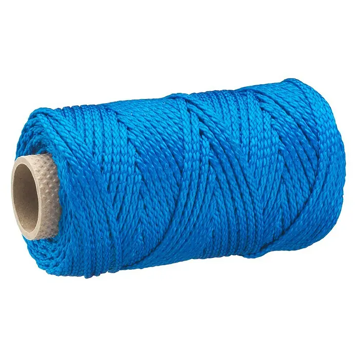 Cordel de polipropileno DY2702846 - Ø x L: 1,7 mm x 100 m, Polipropileno, Azul, Trenzado (8 veces)