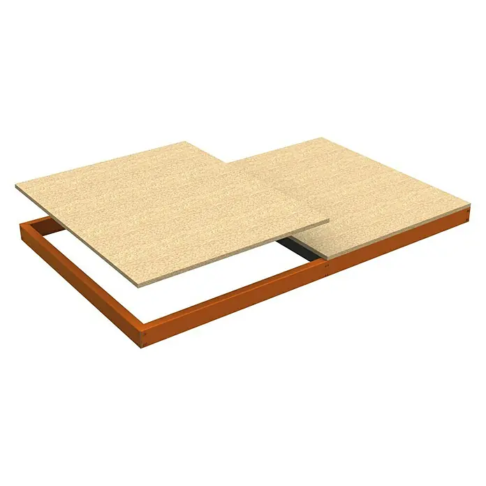 Simonrack Ecoforte Estante adicional Chipboard - L x An: 150 x 60 cm, Naranja