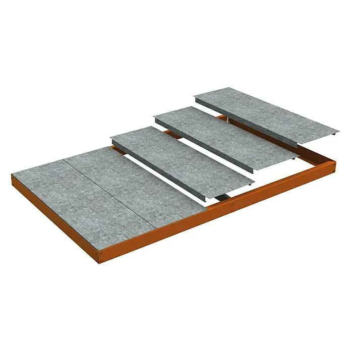 Simonrack Ecoforte Estante adicional Metal - L x An: 120 x 45 cm, Naranja
