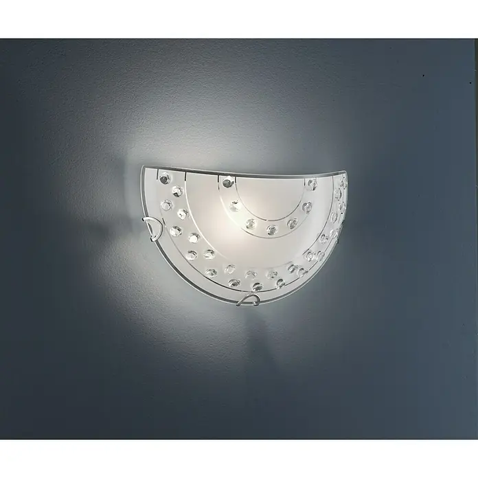 Trio Lighting Aplique de pared Christobal - 40 W, L x An x Al: 30 x 9 x 15 cm, Transparente, E27