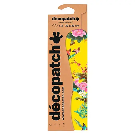 Décopatch  Papel decorativo Yellow Floral