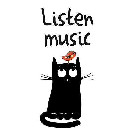 Adhesivos decorativos Gatos Music