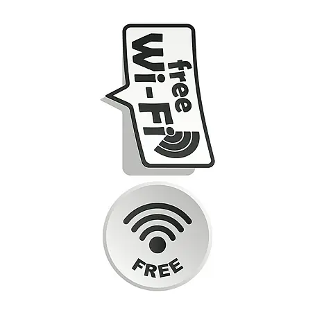 Adhesivos decorativos Free Wi-Fi Modern