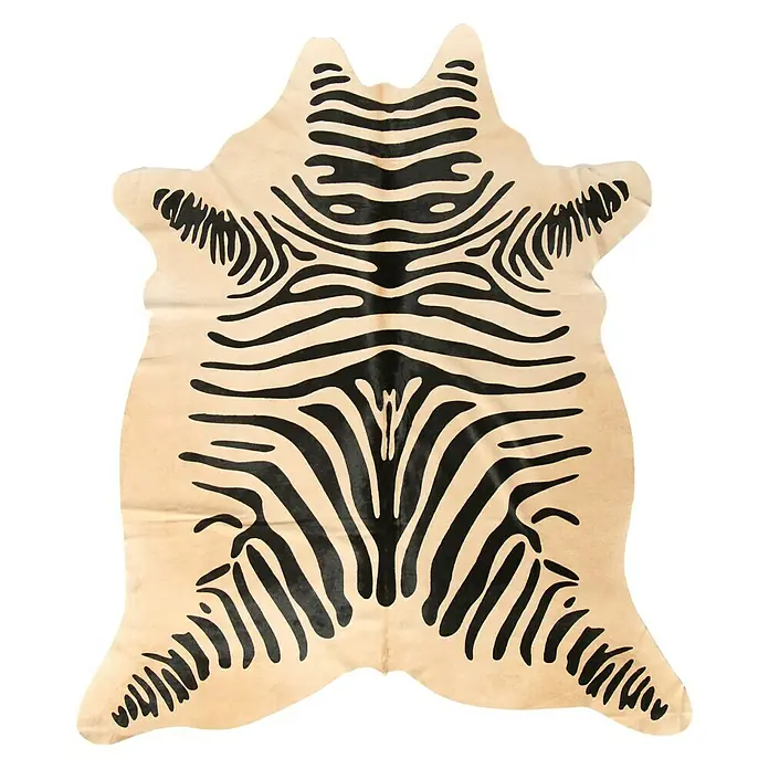 Esbeco Deko-Kuhfell - Zebra, 100 % Echtfell, Fläche ca.: 3 m² - 4 m² - Ansicht von oben