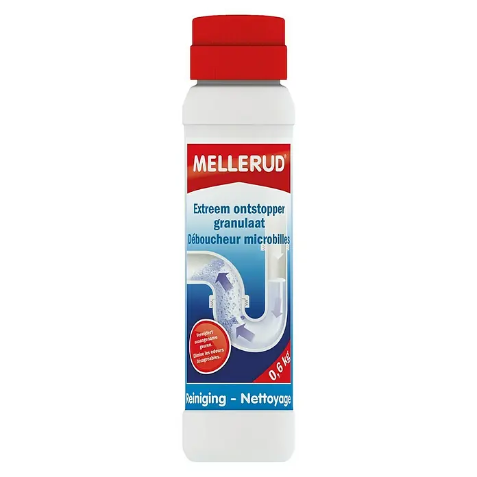 Mellerud Leidingreiniger Ontstoppingsgranulaat - 600 g, Fles met kindveilige sluiting