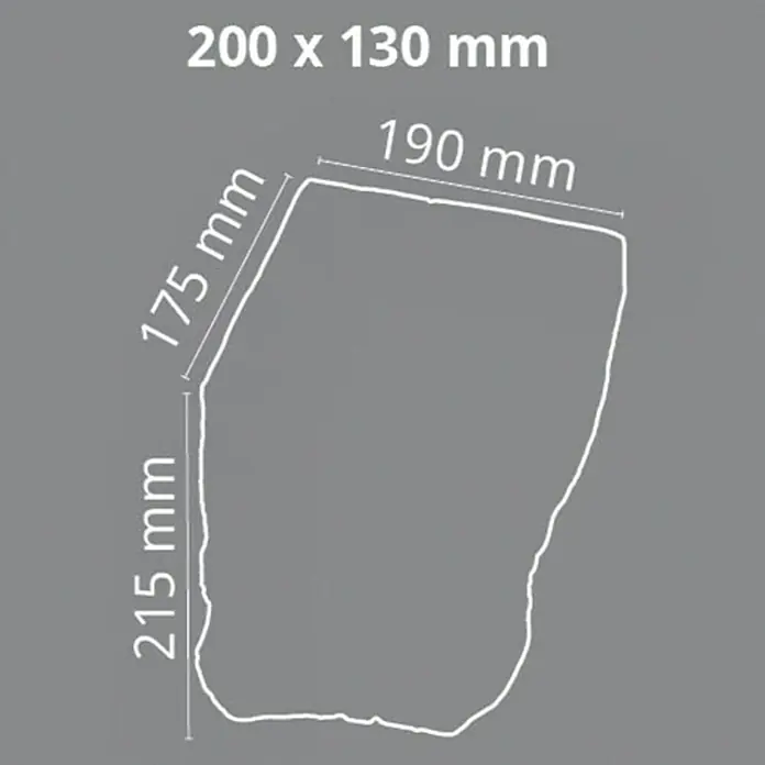 Dekoelement - Konsole, Hellbraun, 17,5 x 19 x 21,5 cm - Vorderansicht
