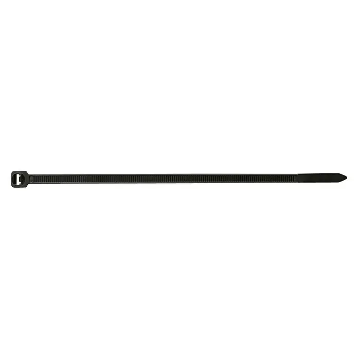 Index Bridas para cables de Nylon - Negro, L x An: 250 x 4,8 mm, 100 uds.