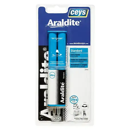 Ceys  Adhesivo de resina epoxi de 2 componentes Araldite Standard