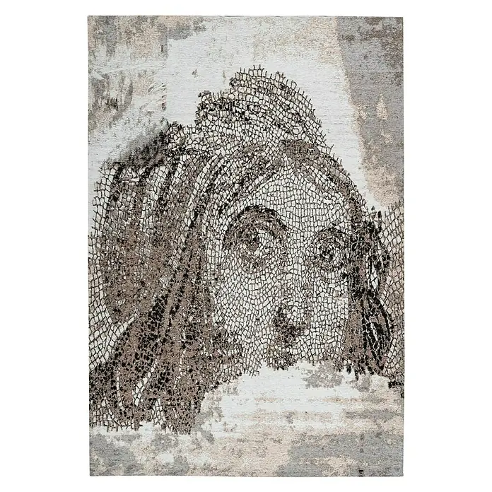 Kayoom Kurzflorteppich Iglesia - Taupe, 230 x 160 cm, 100 % Polyester - Ansicht von oben