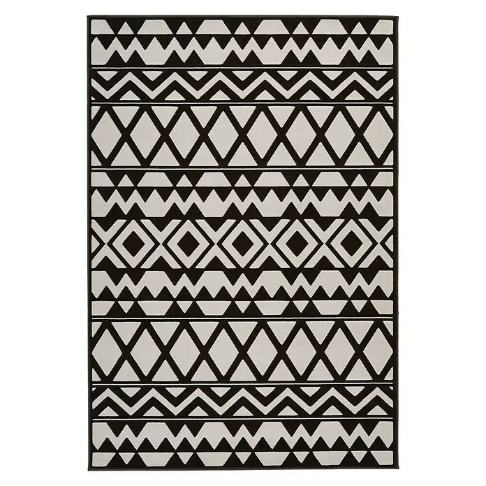 Kayoom Kurzflorteppich Esperanto - Braun/Taupe, 230 x 160 cm, 100 % Polypropylen - Ansicht von oben